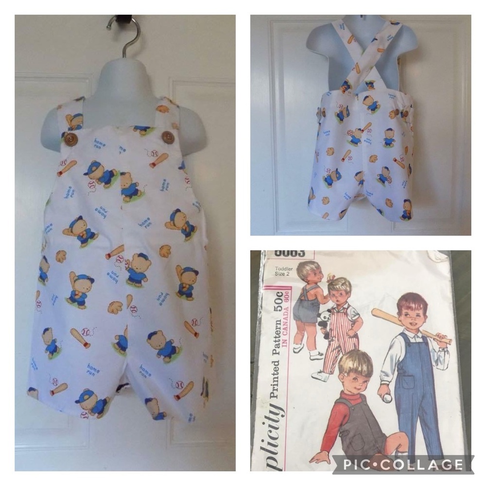 NWOT size 2 Custom sewn white/red/Blue baseball themed Short all